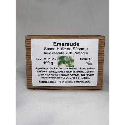 SAVON NATUREL  AU PATCHOULY EMERAUDE